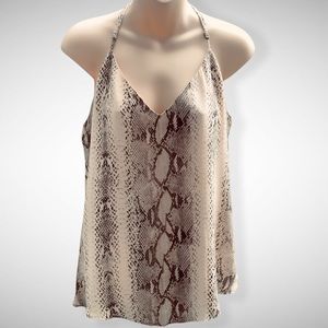 LAVENDER BROWN Snakeskin Print Cami - MD
